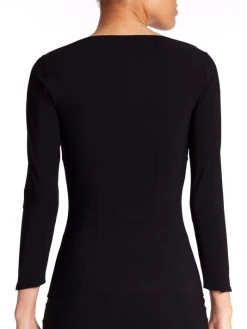 Chiara Boni La Petite Robe Katy Slit-Front Top White -CHIARA BONI LA PETITE ROBE Sales unnamed file 1031