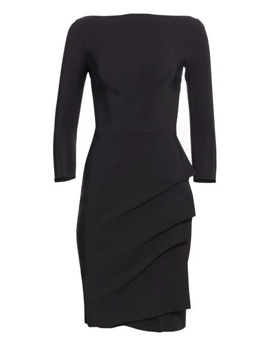 Chiara Boni La Petite Robe Cassandre Wrap-Effect Boatneck Dress 3 Chiara Boni La Petite Robe Cassandre Wrap-Effect Boatneck Dress
