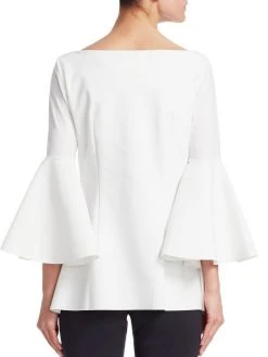 Chiara Boni La Petite Robe Natty Bell-Sleeve Top Black -CHIARA BONI LA PETITE ROBE Sales unnamed file 1062