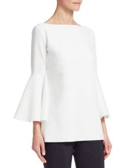 Chiara Boni La Petite Robe Natty Bell-Sleeve Top Black -CHIARA BONI LA PETITE ROBE Sales unnamed file 1063
