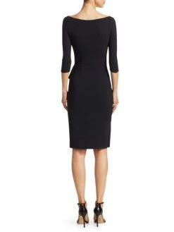 Chiara Boni La Petite Robe Three Quarter-Sleeve Pleated Sheath Dress 11 Chiara Boni La Petite Robe Three Quarter-Sleeve Pleated Sheath Dress -CHIARA BONI LA PETITE ROBE Sales unnamed file 1069