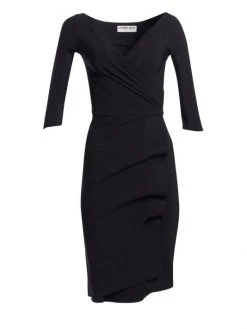 Chiara Boni La Petite Robe Three Quarter-Sleeve Pleated Sheath Dress 13 Chiara Boni La Petite Robe Three Quarter-Sleeve Pleated Sheath Dress -CHIARA BONI LA PETITE ROBE Sales unnamed file 1071