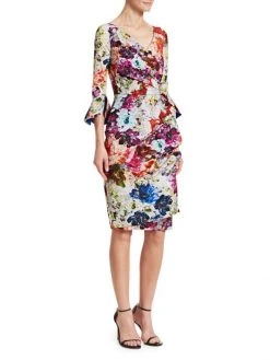 Chiara Boni La Petite Robe Triana Floral Wrap Dress -CHIARA BONI LA PETITE ROBE Sales unnamed file 1094