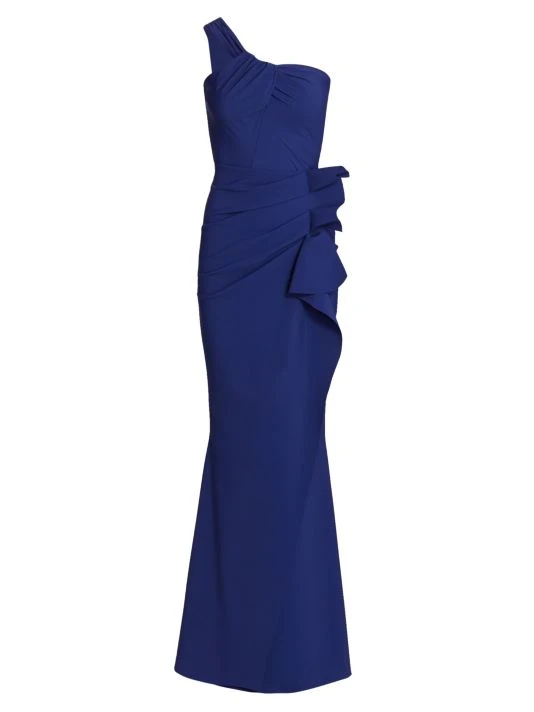 Chiara Boni La Petite Robe Seki One-Shoulder Gown Black 6 Chiara Boni La Petite Robe Seki One-Shoulder Gown Black - Image 4