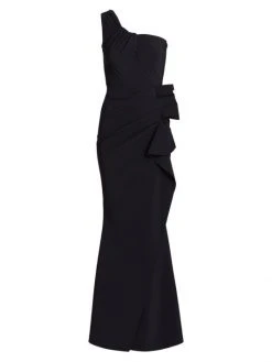 Chiara Boni La Petite Robe Seki One-Shoulder Gown Black 13 Chiara Boni La Petite Robe Seki One-Shoulder Gown Black -CHIARA BONI LA PETITE ROBE Sales unnamed file 1102