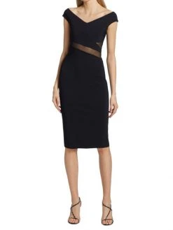 Chiara Boni La Petite Robe Lisanna Illusion Cocktail Dress -CHIARA BONI LA PETITE ROBE Sales unnamed file 1135