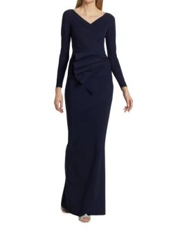 Chiara Boni La Petite Robe Kaya Long-Sleeve Mermaid Gown 10 Chiara Boni La Petite Robe Kaya Long-Sleeve Mermaid Gown -CHIARA BONI LA PETITE ROBE Sales unnamed file 1192