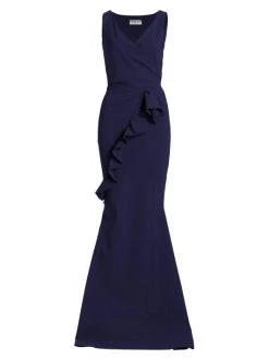 Chiara Boni La Petite Robe Keke Ruffled Jersey Gown Geranium 10 Chiara Boni La Petite Robe Keke Ruffled Jersey Gown Geranium -CHIARA BONI LA PETITE ROBE Sales unnamed file 1222