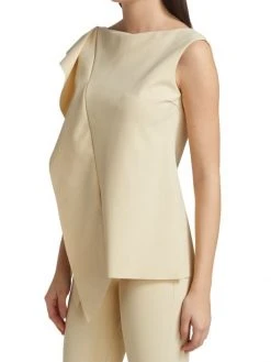 Chiara Boni La Petite Robe Agueda Ruffle Sleeveless Blouse -CHIARA BONI LA PETITE ROBE Sales unnamed file 1253