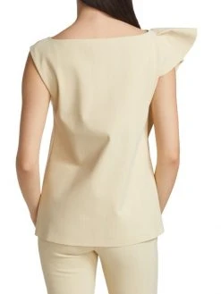 Chiara Boni La Petite Robe Agueda Ruffle Sleeveless Blouse -CHIARA BONI LA PETITE ROBE Sales unnamed file 1254