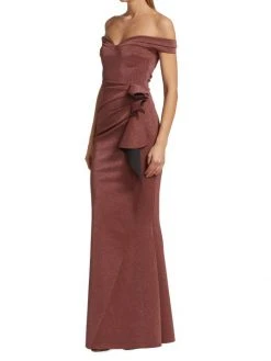 Chiara Boni La Petite Robe Radoslava Ruffled Off-The-Shoulder Gown -CHIARA BONI LA PETITE ROBE Sales unnamed file 126