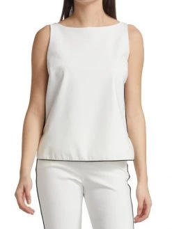 Chiara Boni La Petite Robe Vanesa Piping Sleeveless Blouse -CHIARA BONI LA PETITE ROBE Sales unnamed file 1273