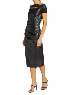 Chiara Boni La Petite Robe Mei Faux Leather Midi Dress 12 Chiara Boni La Petite Robe Mei Faux Leather Midi Dress -CHIARA BONI LA PETITE ROBE Sales unnamed file 1281