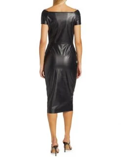 Chiara Boni La Petite Robe Mei Faux Leather Midi Dress 13 Chiara Boni La Petite Robe Mei Faux Leather Midi Dress -CHIARA BONI LA PETITE ROBE Sales unnamed file 1282