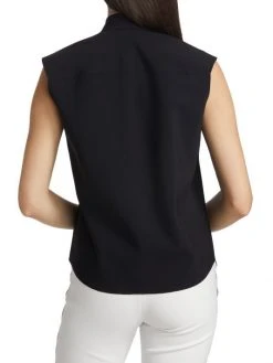 Chiara Boni La Petite Robe Fusae Button-Up Sleeveless Blouse -CHIARA BONI LA PETITE ROBE Sales unnamed file 1289