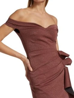 Chiara Boni La Petite Robe Radoslava Ruffled Off-The-Shoulder Gown -CHIARA BONI LA PETITE ROBE Sales unnamed file 129