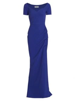 Chiara Boni La Petite Robe Sultana Off-The-Shoulder Sweetheart Neck Gown