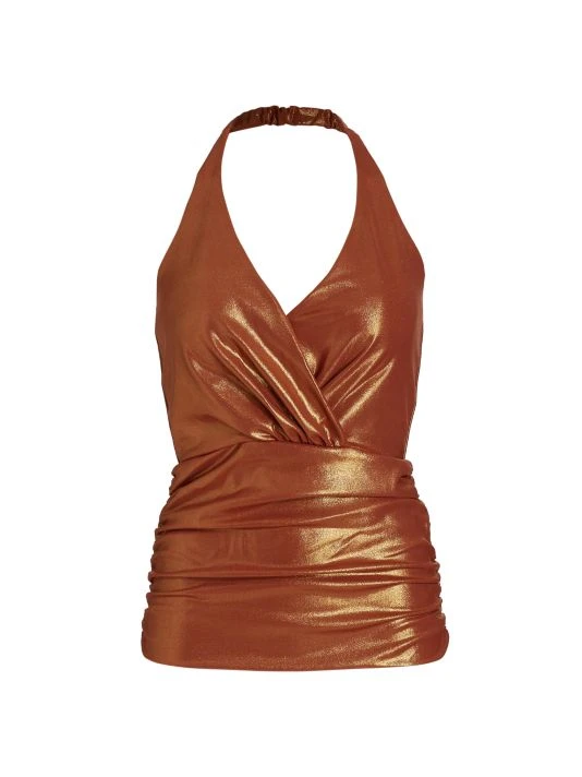 unnamed-file-1340.jpg Chiara Boni La Petite Robe Sterlitzia Ruched Halter Top -CHIARA BONI LA PETITE ROBE Sales unnamed file 1340