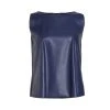 Chiara Boni La Petite Robe Faux Leather Sleeveless Top Rich Blue -CHIARA BONI LA PETITE ROBE Sales unnamed file 1347