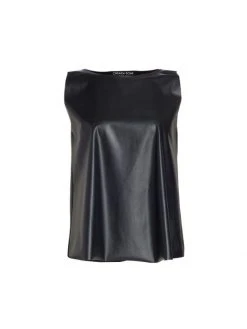 Chiara Boni La Petite Robe Faux Leather Sleeveless Top Rich Blue 5 Chiara Boni La Petite Robe Faux Leather Sleeveless Top Rich Blue -CHIARA BONI LA PETITE ROBE Sales unnamed file 1350