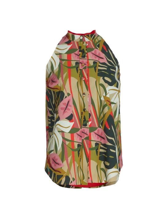 unnamed-file-1383.jpg Chiara Boni La Petite Robe Yanet Tropical Print Sleeveless Blouse -CHIARA BONI LA PETITE ROBE Sales unnamed file 1383
