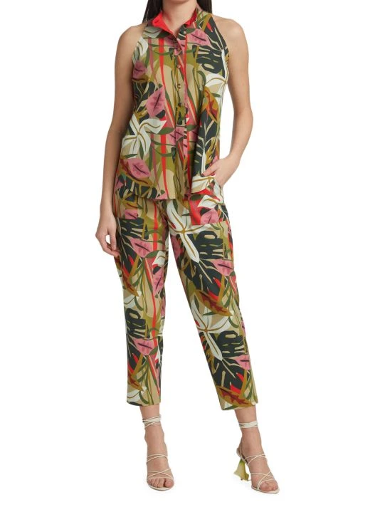unnamed-file-1384.jpg Chiara Boni La Petite Robe Yanet Tropical Print Sleeveless Blouse -CHIARA BONI LA PETITE ROBE Sales unnamed file 1384