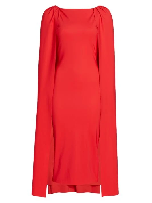 Chiara Boni La Petite Robe Takara Petite Jersey Cape Dress 3 Chiara Boni La Petite Robe Takara Petite Jersey Cape Dress