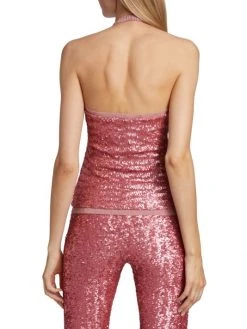 Chiara Boni La Petite Robe Li Metallic Halter Top -CHIARA BONI LA PETITE ROBE Sales unnamed file 1401