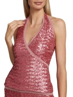 Chiara Boni La Petite Robe Li Metallic Halter Top -CHIARA BONI LA PETITE ROBE Sales unnamed file 1402