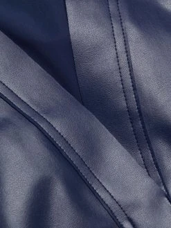 Chiara Boni La Petite Robe Atena Faux Leather Long-Sleeve Top -CHIARA BONI LA PETITE ROBE Sales unnamed file 1410