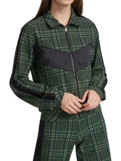 Chiara Boni La Petite Robe Utako Plaid Zip-Up Jacket -CHIARA BONI LA PETITE ROBE Sales unnamed file 1454