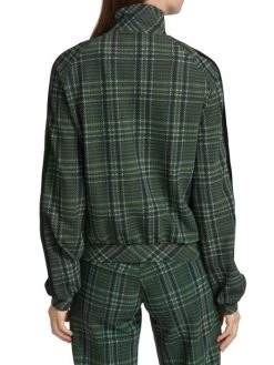 Chiara Boni La Petite Robe Utako Plaid Zip-Up Jacket -CHIARA BONI LA PETITE ROBE Sales unnamed file 1456
