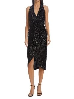 Chiara Boni La Petite Robe Velma Sequined Halter Dress -CHIARA BONI LA PETITE ROBE Sales unnamed file 1461