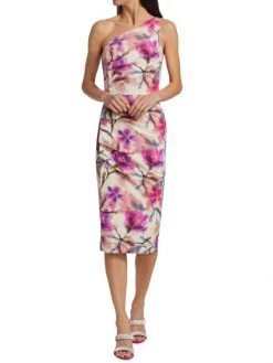 Chiara Boni La Petite Robe Floral Print One-Shoulder Dress -CHIARA BONI LA PETITE ROBE Sales unnamed file 147