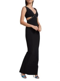 Chiara Boni La Petite Robe Silvina Embellished Cut-Out Gown -CHIARA BONI LA PETITE ROBE Sales unnamed file 1482