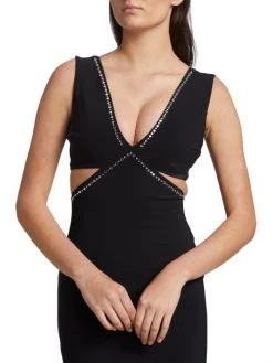 Chiara Boni La Petite Robe Silvina Embellished Cut-Out Gown -CHIARA BONI LA PETITE ROBE Sales unnamed file 1485