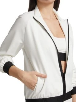 Chiara Boni La Petite Robe Amaray Zip-Up Track Jacket -CHIARA BONI LA PETITE ROBE Sales unnamed file 1527