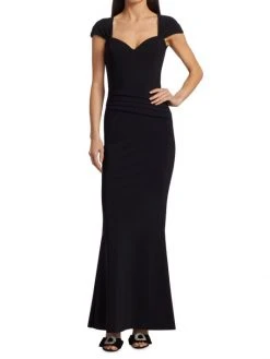 Chiara Boni La Petite Robe Sinny Cap-Sleeve Jersey Gown -CHIARA BONI LA PETITE ROBE Sales unnamed file 154