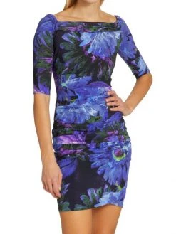 Chiara Boni La Petite Robe Nerina Printed Off-The-Shoulder Dress -CHIARA BONI LA PETITE ROBE Sales unnamed file 1546
