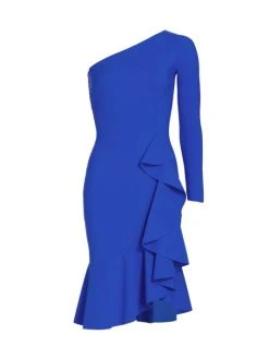Chiara Boni La Petite Robe Bernada One-Shoulder Ruffle Dress