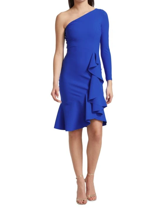 Chiara Boni La Petite Robe Bernada One-Shoulder Ruffle Dress 5 Chiara Boni La Petite Robe Bernada One-Shoulder Ruffle Dress - Image 3