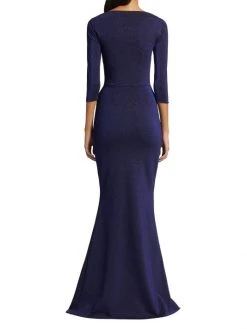Chiara Boni La Petite Robe Glittery Jersey Bateau-Neck Gown -CHIARA BONI LA PETITE ROBE Sales unnamed file 1572
