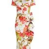 Chiara Boni La Petite Robe Silveria Floral Ruffle Midi Dress -CHIARA BONI LA PETITE ROBE Sales unnamed file 159