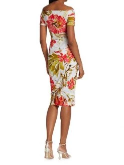 Chiara Boni La Petite Robe Silveria Floral Ruffle Midi Dress 6 Chiara Boni La Petite Robe Silveria Floral Ruffle Midi Dress -CHIARA BONI LA PETITE ROBE Sales unnamed file 163