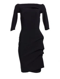 Chiara Boni La Petite Robe Kate Ruffled Three-Quarter Sleeve Bodycon Dress Passion -CHIARA BONI LA PETITE ROBE Sales unnamed file 1651