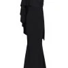 Chiara Boni La Petite Robe Lamya Long Evening Gown Black -CHIARA BONI LA PETITE ROBE Sales unnamed file 1655