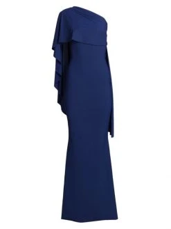 Chiara Boni La Petite Robe Lamya Long Evening Gown Black -CHIARA BONI LA PETITE ROBE Sales unnamed file 1657