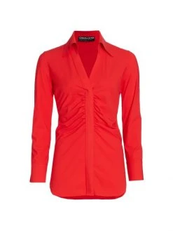 Chiara Boni La Petite Robe Shohreh Ruched Top Geranium -CHIARA BONI LA PETITE ROBE Sales unnamed file 1667