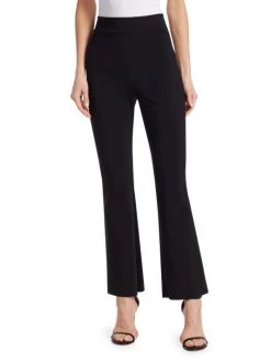 Chiara Boni La Petite Robe Venusette High-Waist Straight-Leg Pull-On Pants White -CHIARA BONI LA PETITE ROBE Sales unnamed file 1679