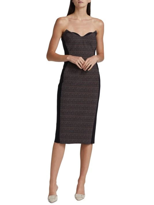 unnamed-file-195.jpg Chiara Boni La Petite Robe Merlina Strapless Layered Plaid Dress -CHIARA BONI LA PETITE ROBE Sales unnamed file 195